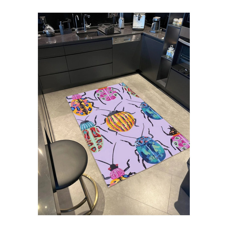 Tapis tissé à motif thématique, Rectangle 2 pi 4 po x 4 pi