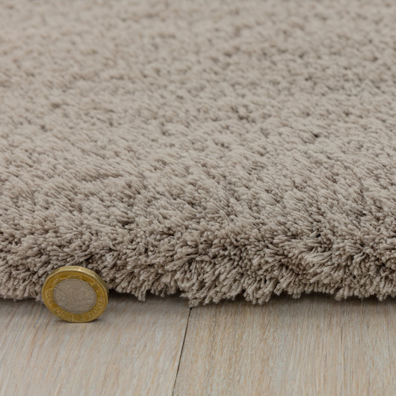 Makayla Solid Colour Shag Area Rug, Rectangle 120 x 170cm