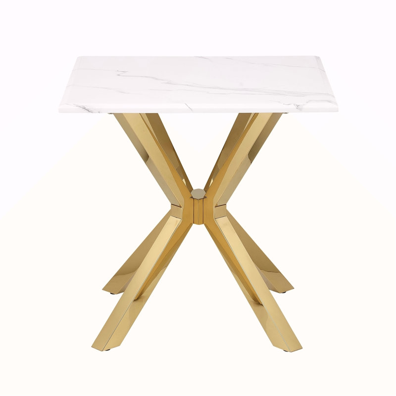 Table de bout en acier inoxydable Kensington