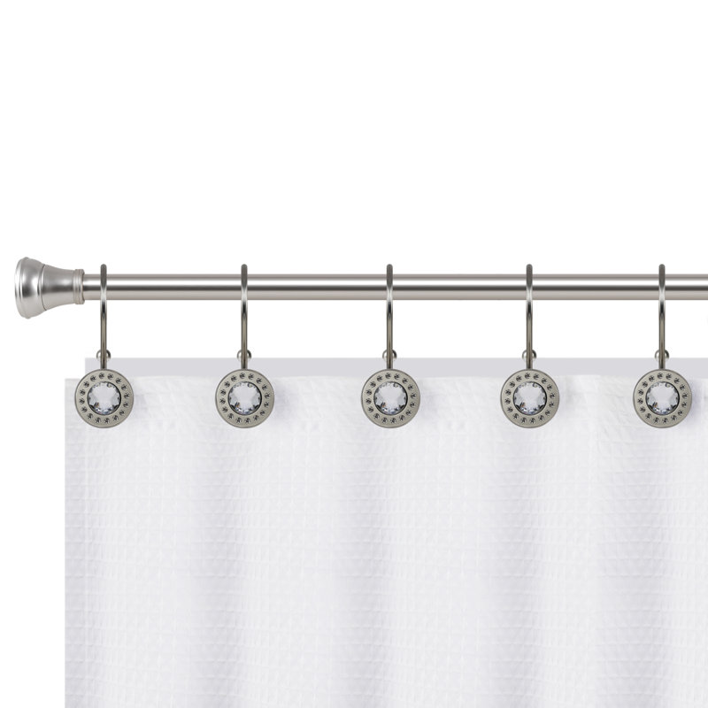 Crochets à rideau de douche, Nickel