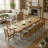 Oaklyn Modern Extendable Rectangular Dining Table Set-1649216916-1649216915