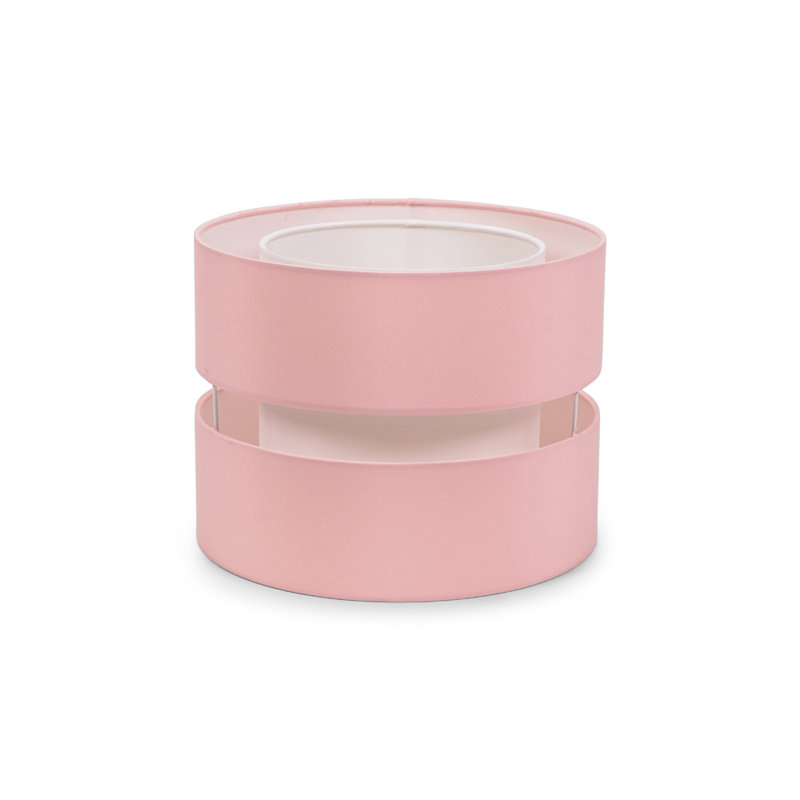 19cm H Blended Fabric Drum Pendant Shade, Pink