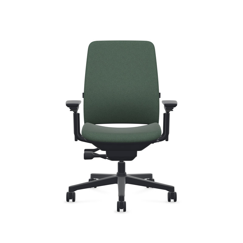 Steelcase Amia Ergonomic Task Chair, Pink Lemonade, Seagull, Carpet