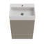 Meuble-lavabo rayé gris cachemire 20 po SANS lavabo, armoire de salle de bain autoportante pour salle de bain moderne, KD
