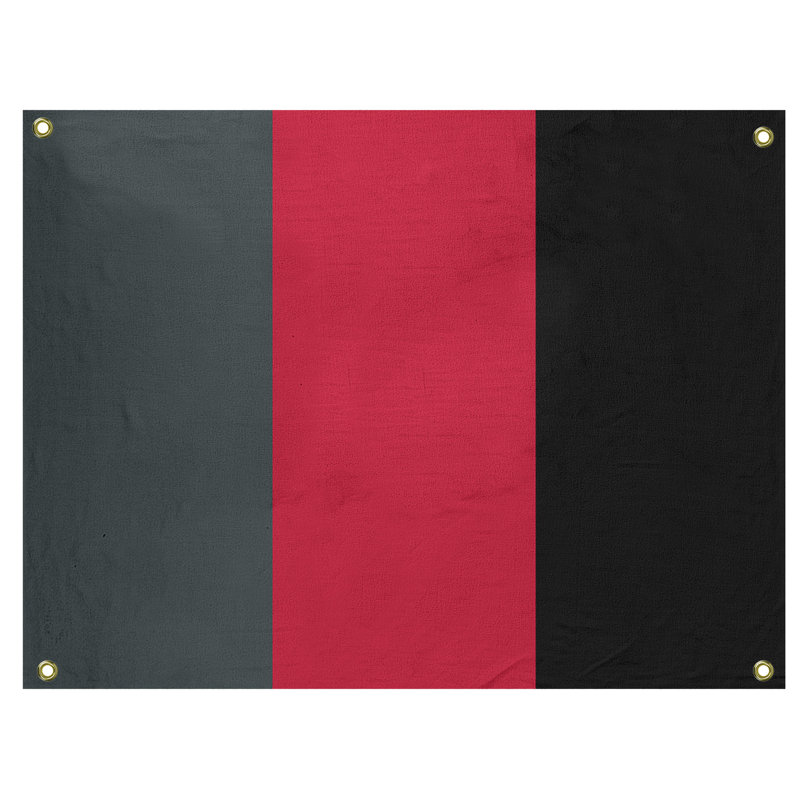 Tapisserie de polyester Las Vegas, H 26 po x l 36 po x P 1 po, Gris acier / rouge / noir
