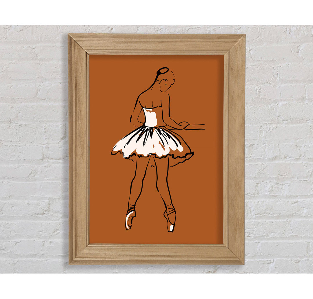 Brauner Ballerina 2 - Druck