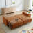90.15" Queen Size Sleeper Sofa with Storage, Upholstered Convertible Pull Out Couch Bed, Multi-Functional Sofa Bed for Small Apartment, Living Room, Guest Room-151437282