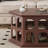 Solid wood coffee table with retro design-107205980