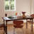Modern Nut-Brown Rectangular Solid Wood Dining Table-193257974