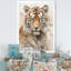 Minimalisme, tigre beige, reproduction d'art sur toile-97171097-97171096