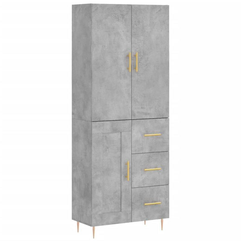Kolossi 69.5cm Sideboard, Concrete Grey