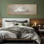 «Greenish Tan Clouds Minimalist Relaxing Calm», impression sur toile encadrée surdimensionnée-111653736-111653737