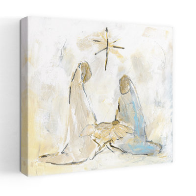Holy Family Minimalist Holiday Art