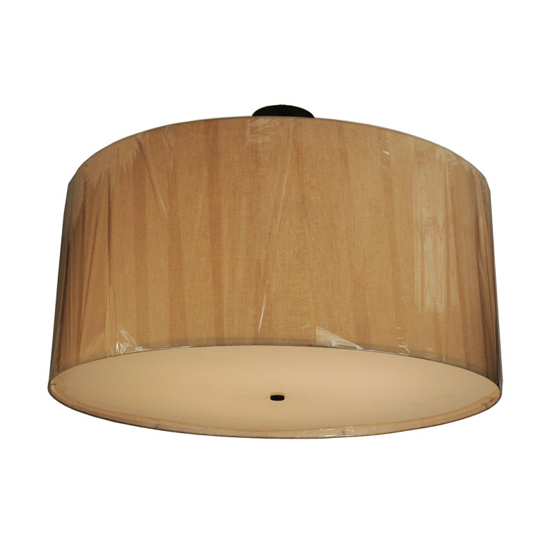 Textrene Fabric Semi Flush Mount