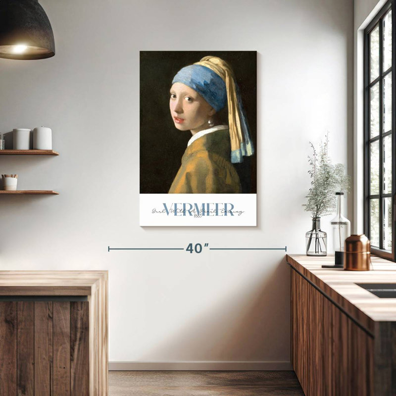 «Girl With Pearl Pearl», exposition de Vermeer, H 39 po x l 26 po