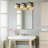 Modern Black Gold Crystal Bathroom Vanity Light Fixture - 3-Light Wall Mounted Dimmable Lighting With K9 Crystal Shade For Mirror Overlay, E26 Socket Compatible-1397426681-1397426679-1397426678