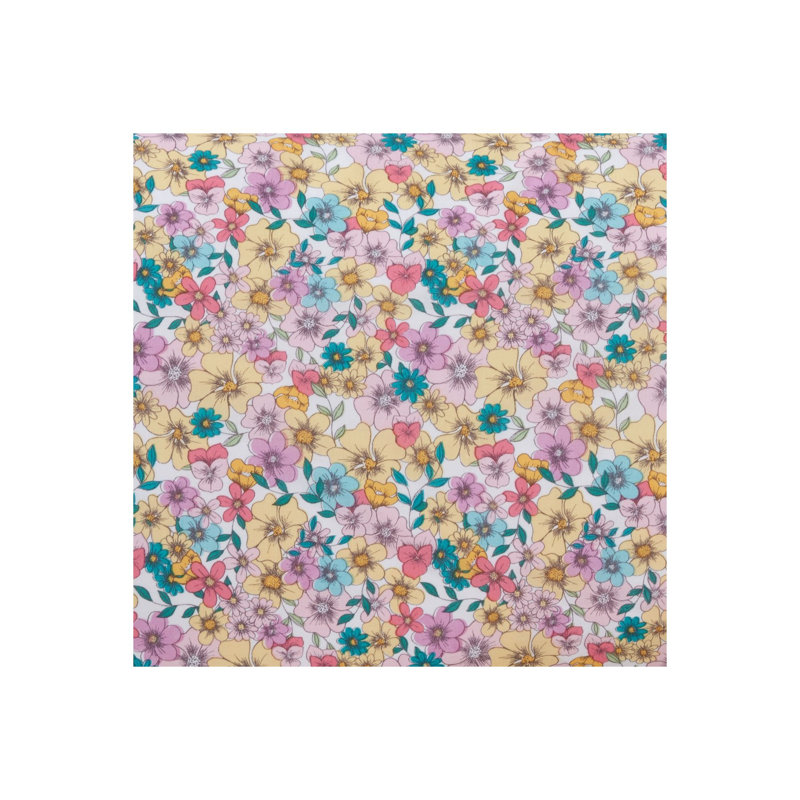 Clopton Polyester Floral Duvet Cover Set with Pillowcases, Single - 1 Standard Pillowcase