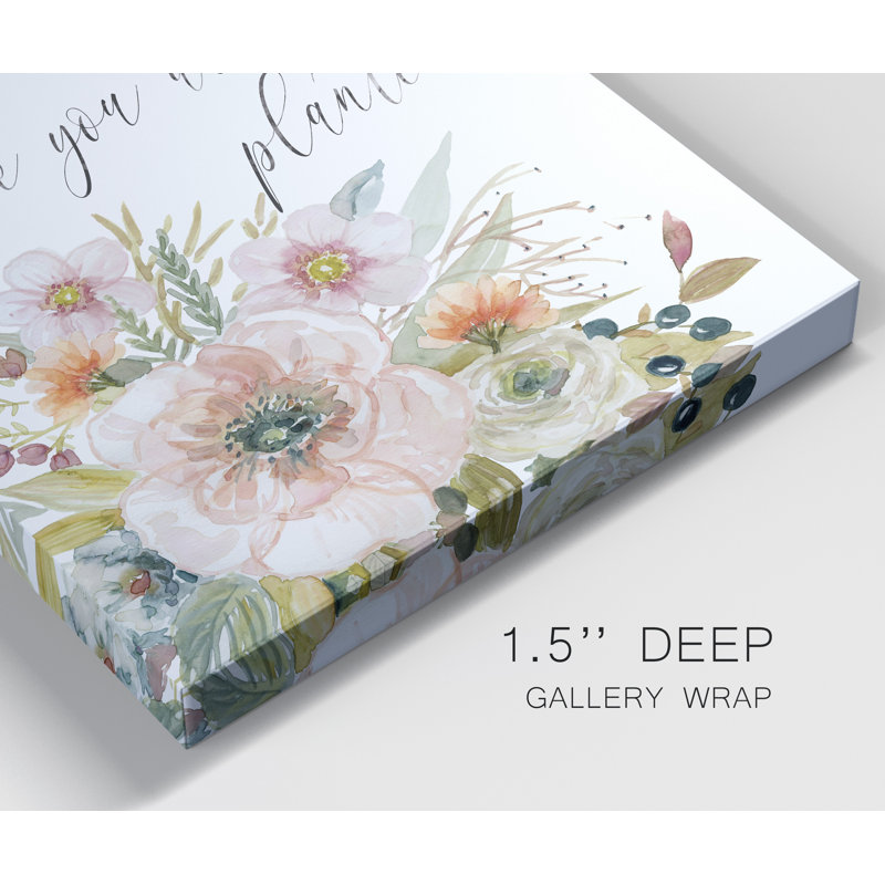 «Peach Bloom I», impression sur toile tendue, H 27 po x l 18 po x P 1 po
