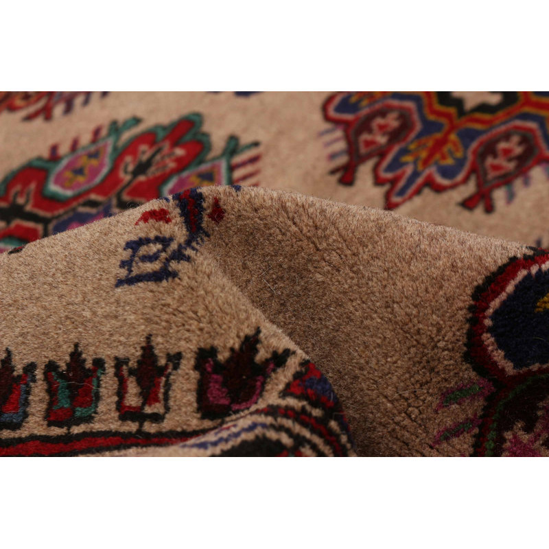 Tapis brun clair 6 pi 8 po x 9 pi 3 po Teimani