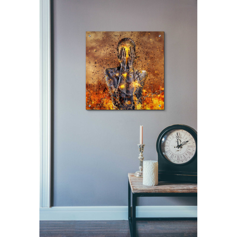 «Through Ashas Rise» par Mario Sanchez Nevado, art mural en verre acrylique, H 24 po x l 24 po x P 0,2 po