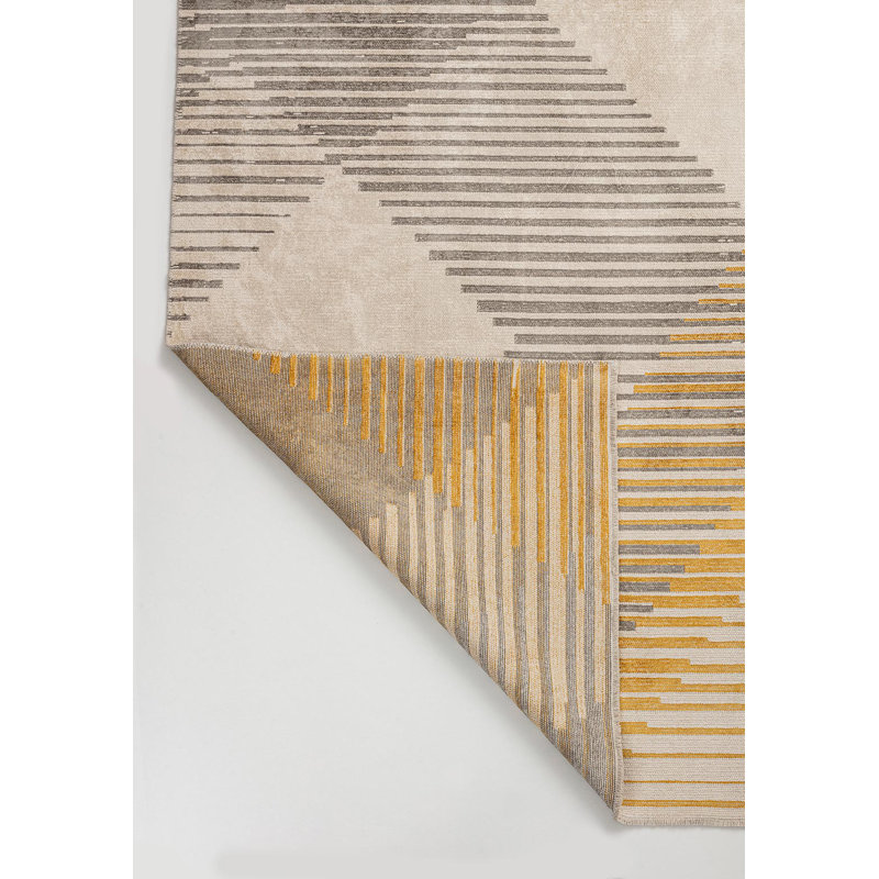 Contemporain à grand losange géométrique asymétrique, Rectangle 6 pi 7 po x 9 pi 10 po