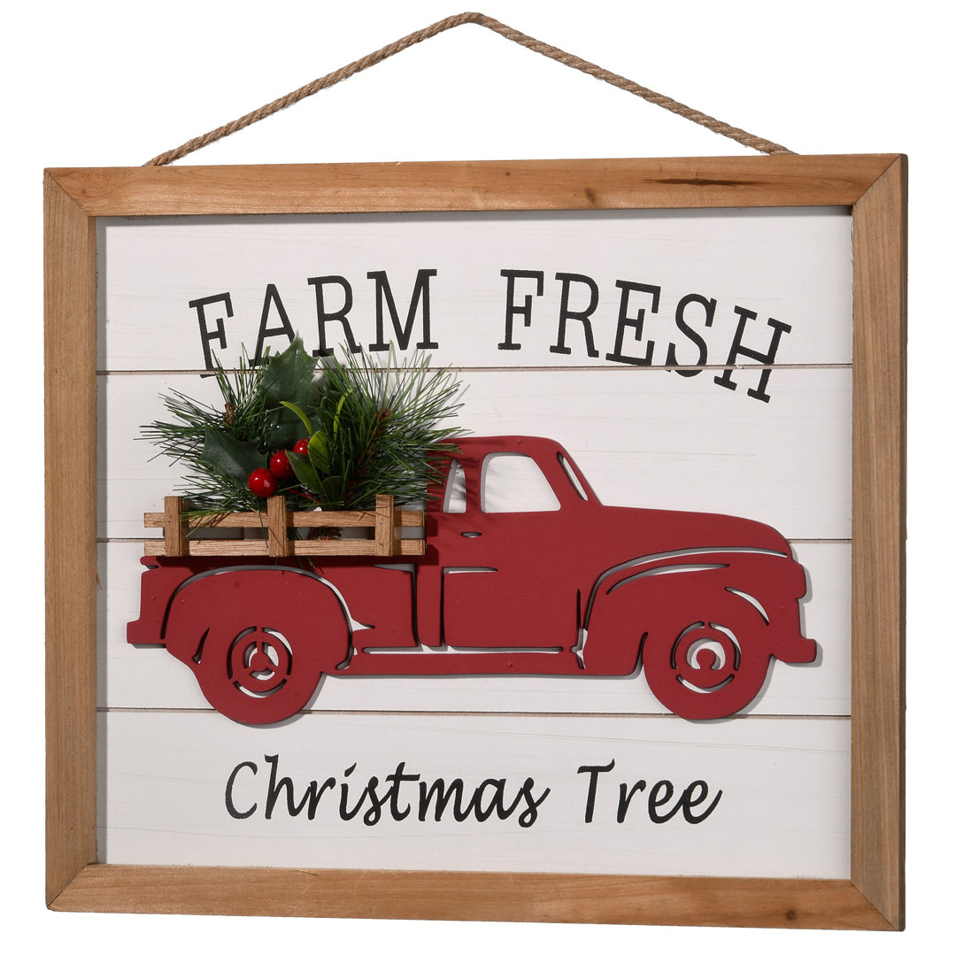 12.5" Farm Fresh Wall Art The Holiday Aisle®