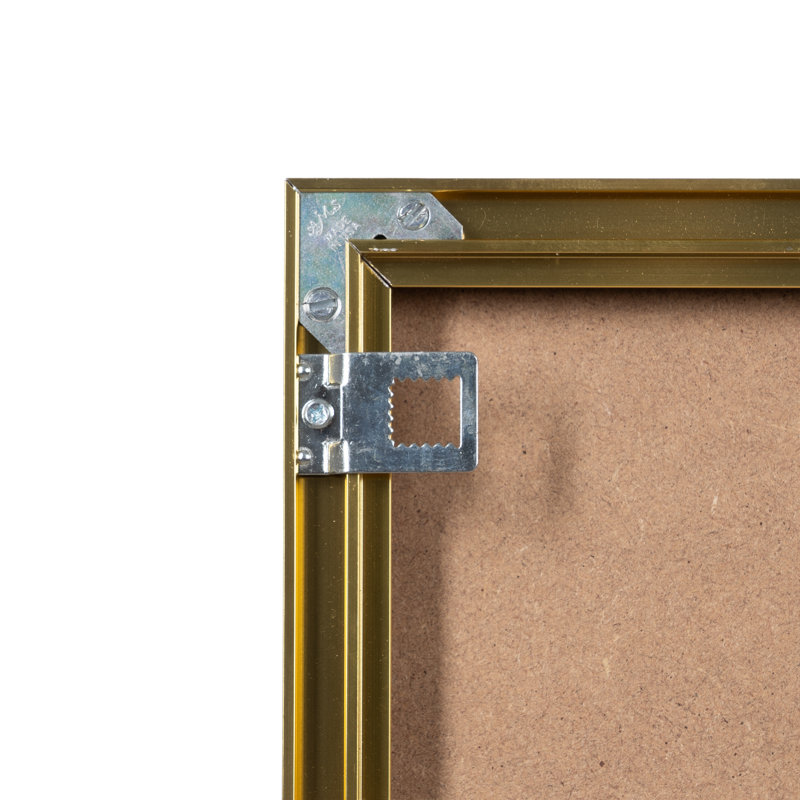 Adoraim Aluminium Rectangle Mirror, Black, 80cm x 60cm