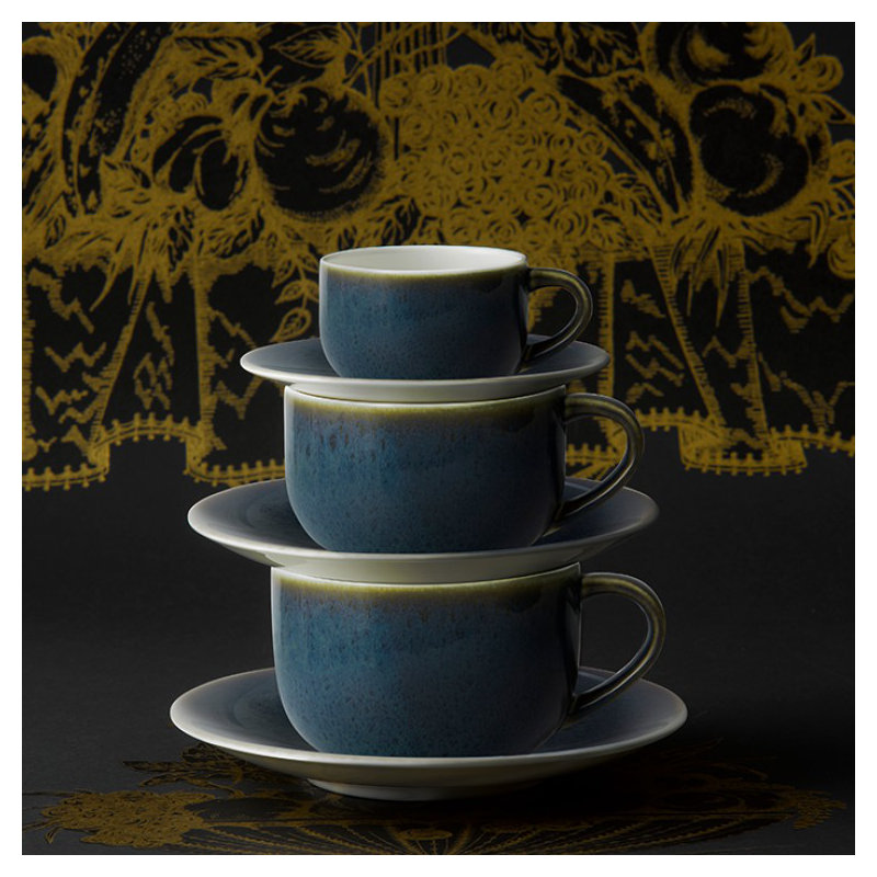Art Glaze Bone China Espresso Cup, Pressed Mulberry, 12