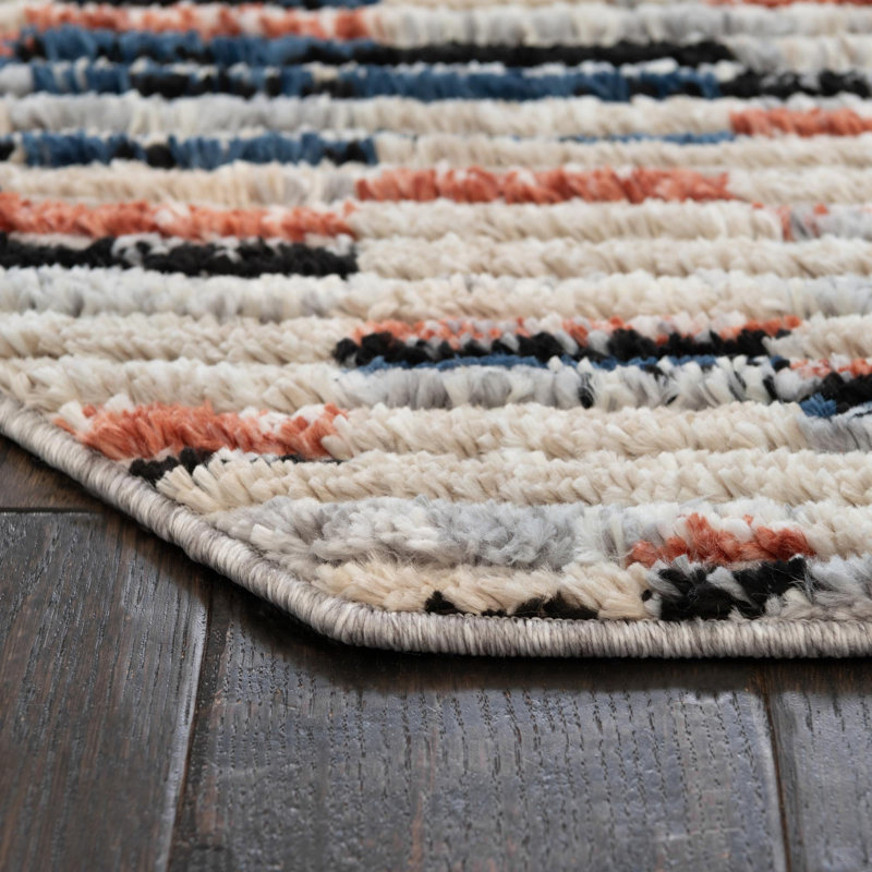 Tucson Abstract Indoor Rug, Octagon 4' x 4'