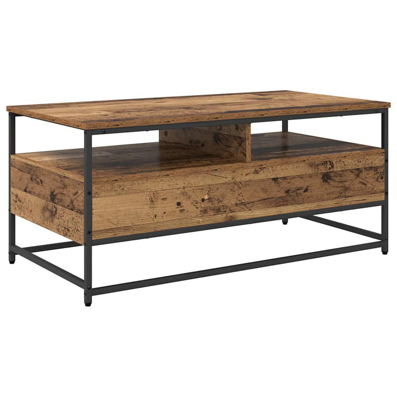 Coffee Table with Storage, Old Wood