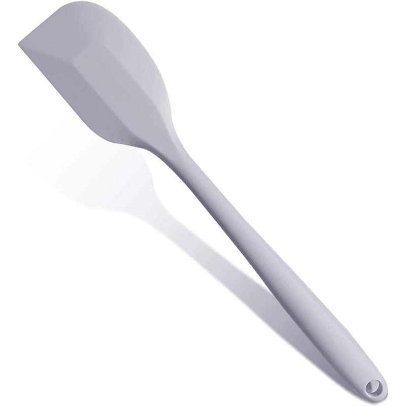 Spatule en caoutchouc gris pour la cuisine, spatules en silicone 10,8 po DUFEIMoy pour la cuisson résistantes à la chaleur, petite spatule flexible pour les ustensiles de cuisine antiadhésifs, sans soudure et allant au lave-vaisselle
