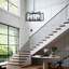 8-Light Farmhouse Lantern Geometric Chandelier