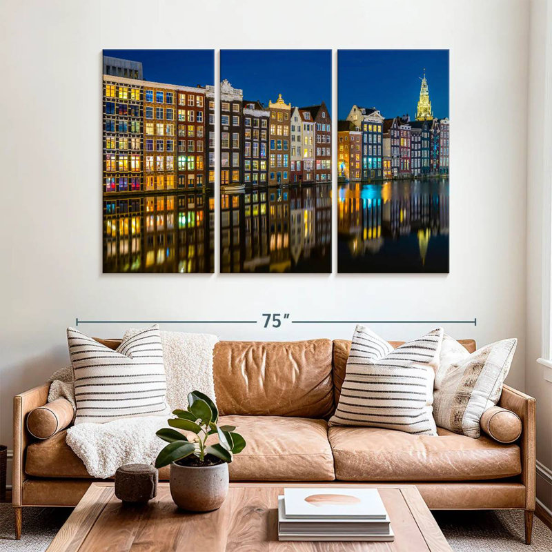 Sireci Amsterdam Reflections, 42" H x 65" W