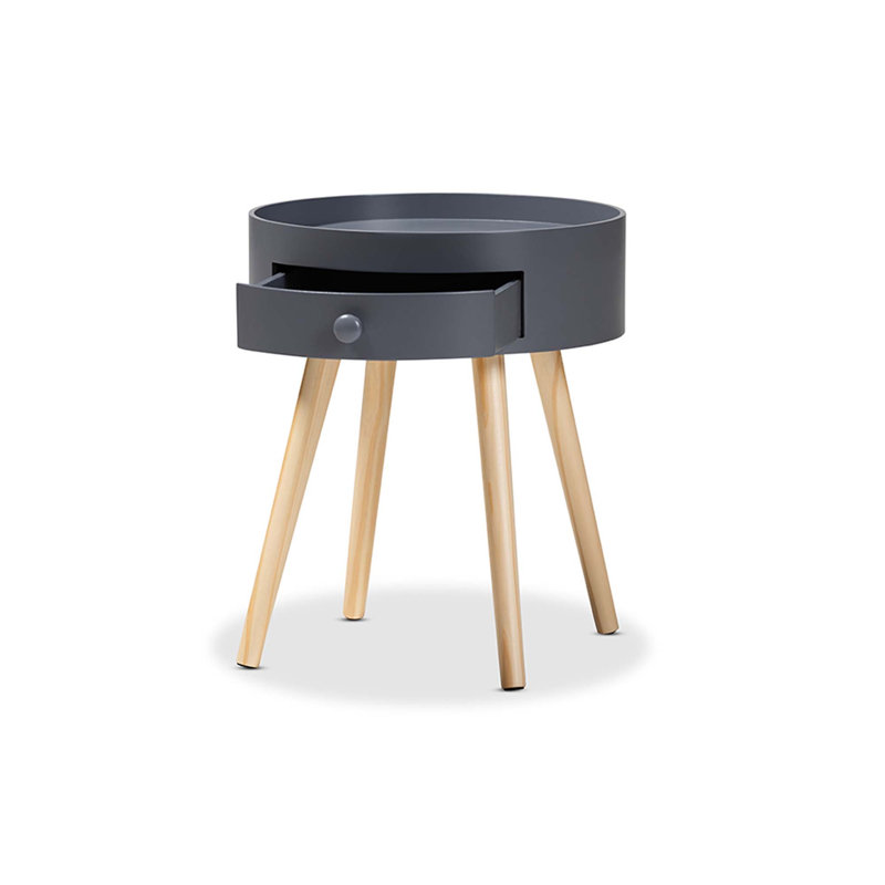 Table de chevet 1 tiroir Caden, Gris