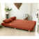 Amala Daybed - Fold Out Queen Sleeper - Premium Boucle - Sleek and Modern Lounge for Relaxing