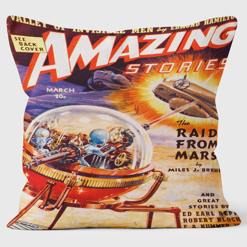 Amazing - Raid from Mars - Pulp Fiction Cushion