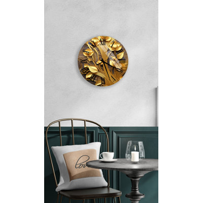 Horloge murale en verre trempé Luxe