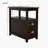 End Table Narrow Nightstand With Two Drawers And Open Shelf
