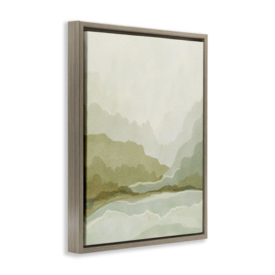 «Misty Faded Landscape», art mural encadré par Nikita Jariwala