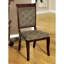 Chaise d'appoint rembourrée Gwennetta en vert / gris
