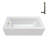 Streamline 66 in. x 32 in. Acrylic Left-Hand Drain Alcove Bathtub in Glossy White With External Drain-101700382