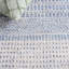 Tapis oriental ivoire / bleu marine en laine touffeté à la main Ambr-1214602281