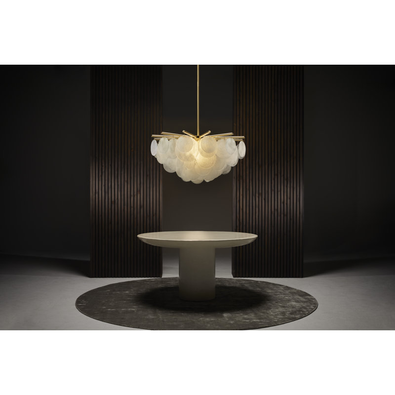 Nimbus 6 - Light Chandelier, Satin Brass
