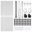120 cm H x 2500 cm W Steel Border Fencing