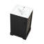 Meuble-lavabo peu encombrant avec lavabo, design élégant en MDF, noir moderne