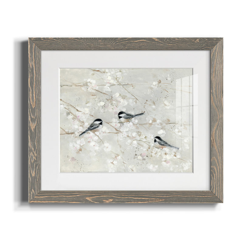 Nature's Confetti II - reproduction de cadre photo sur papier, H 20 po x l 17 po x P 1,5 po, Papier gris