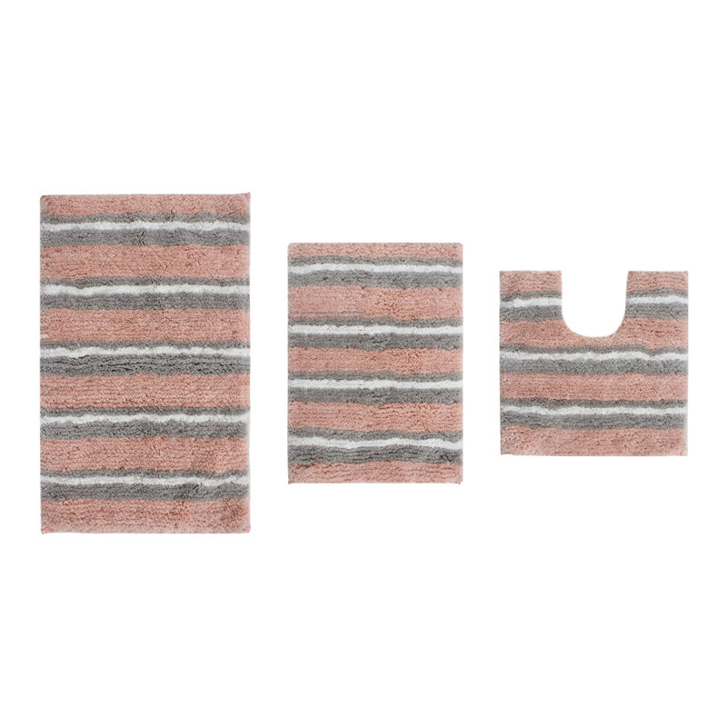 Amyr Non-Slip Bath Rug, Pink