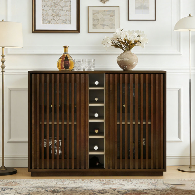 Armoire à boissons évidée Modern, Noyer