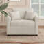 Fauteuil convertible en chenille avec dossier réglable, chaise longue 3 en 1 se transformant en lit, lit simple pour le salon-106839919