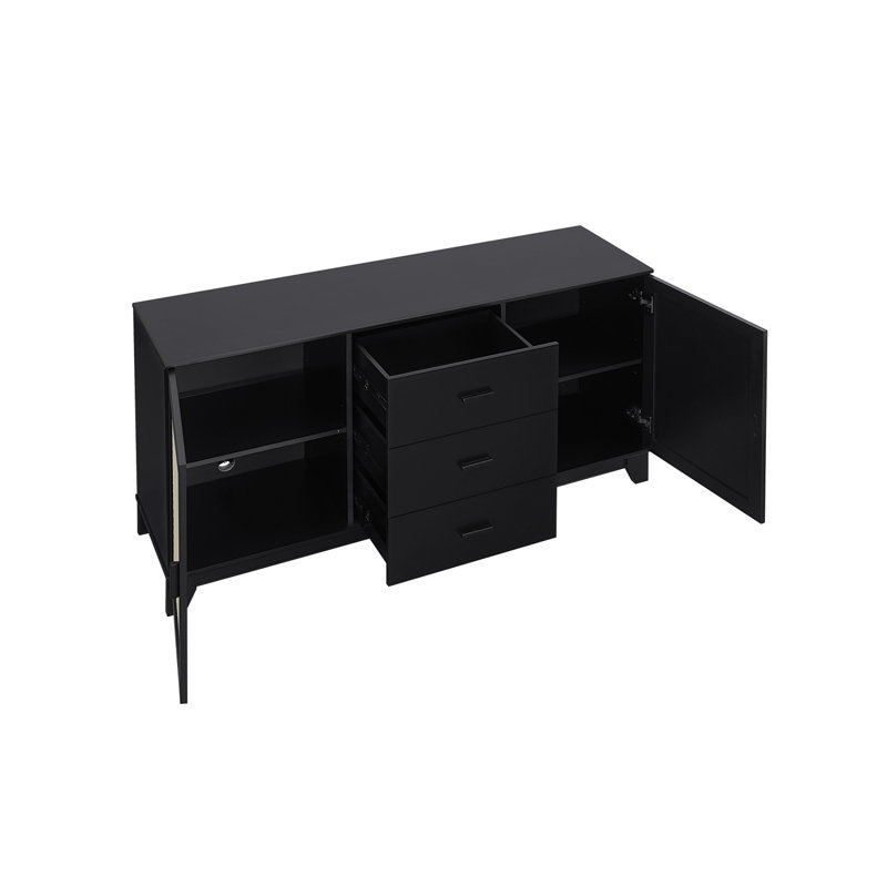Sheridan 59" Sideboard In Black, Black